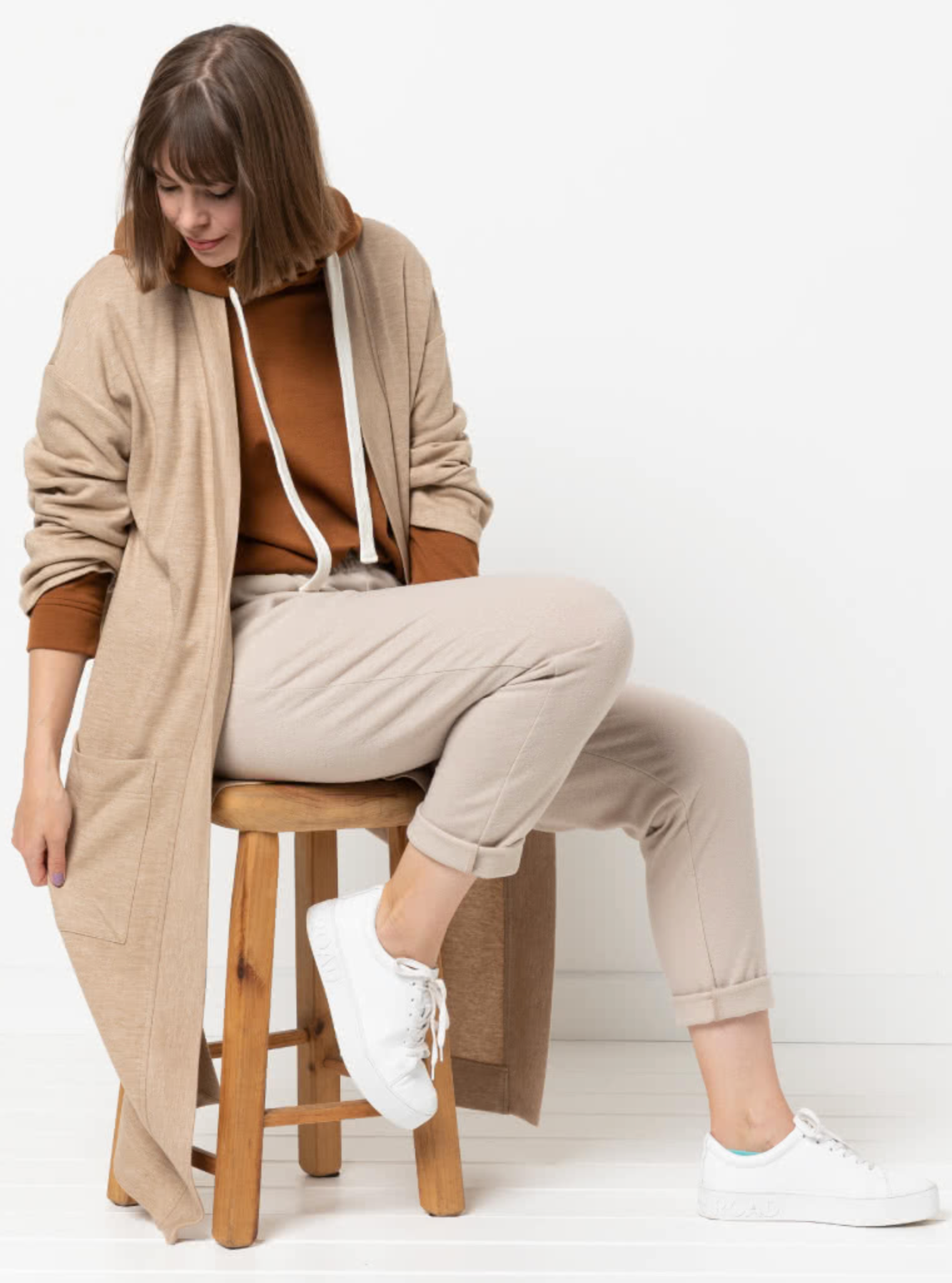 Style ARC - Sigrid Knit Coat (Sizes 18 - 30) Sewing Pattern