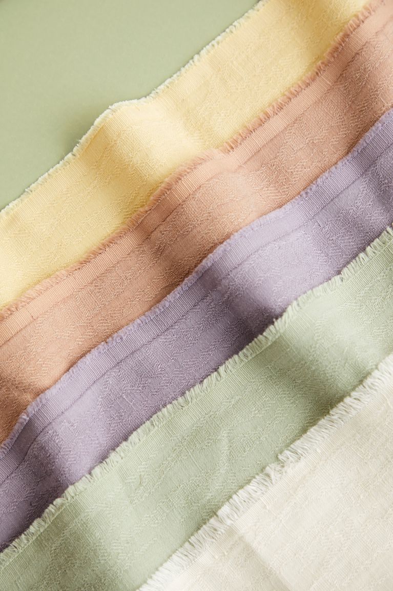 REMNANT 0.60 Metres - Meet MILK - Soft Mint Hoya Jacquard Linen Blend with TENCEL™ Lyocell fibers