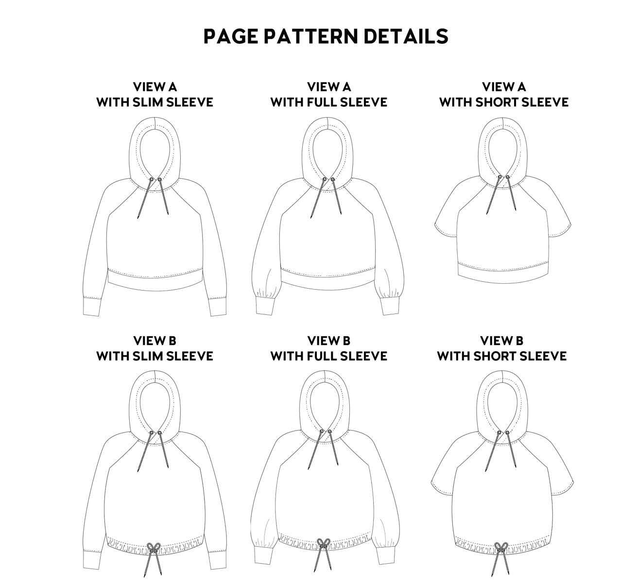 Chalk and Notch - Page Hoodie Sewing Pattern