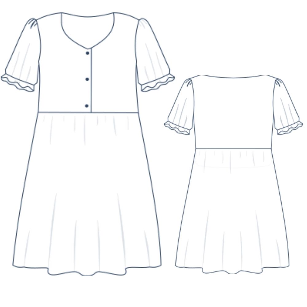 Lise Tailor - Petite Comet Dress and Blouse Sewing Pattern