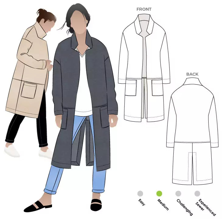 Style ARC - Parker Coat (Sizes 4-16) Sewing Pattern