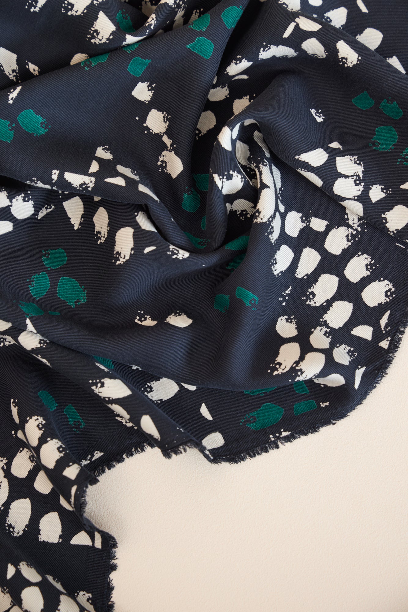 REMNANT 0.36 Metre - Meet MILK - Whimsy Dark Navy with TENCEL™ Lyocell fibres