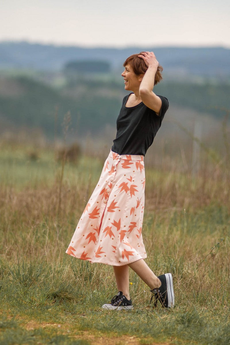 Églantine & Zoé - Streli in Nude Viscose Poplin Fabric