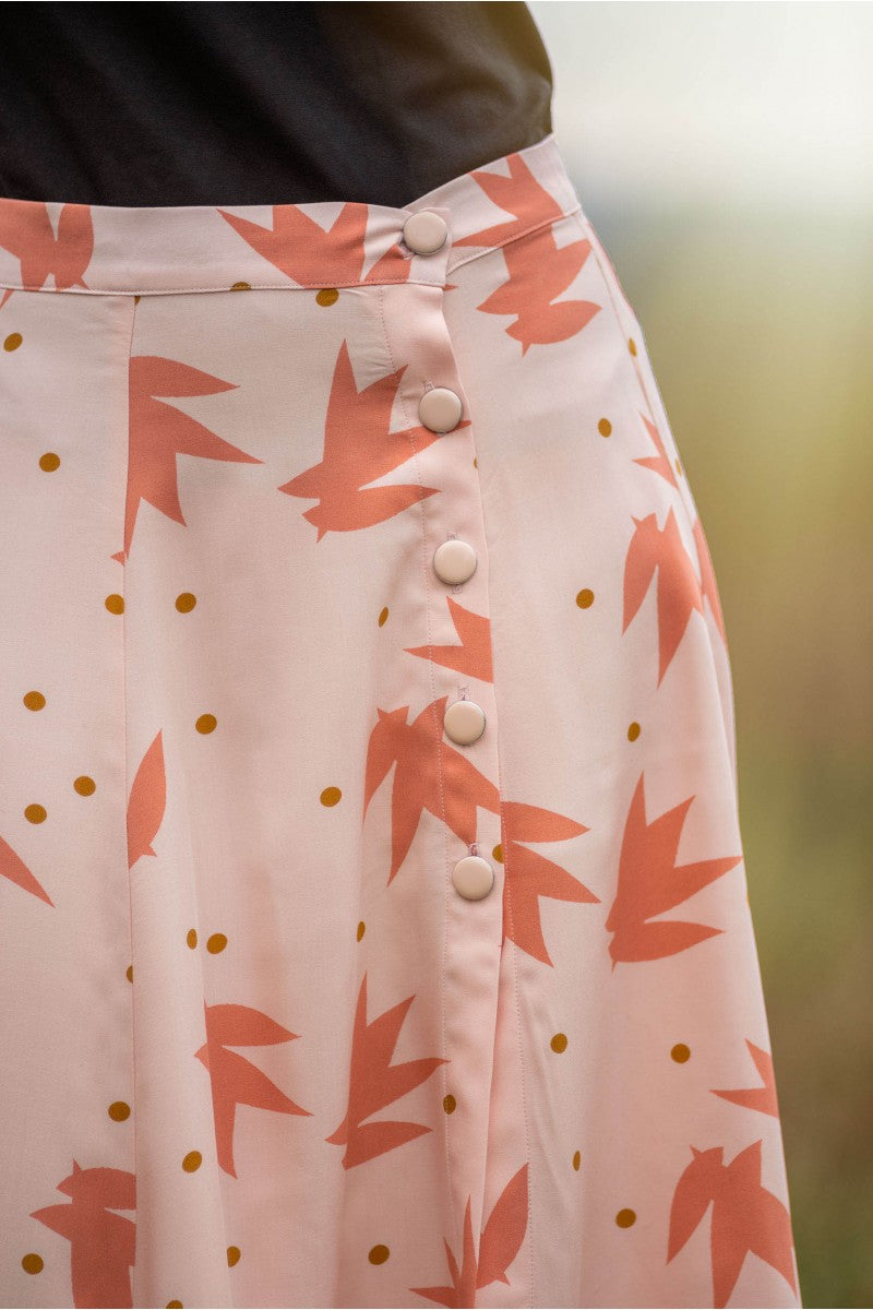 Églantine & Zoé - Streli in Nude Viscose Poplin Fabric