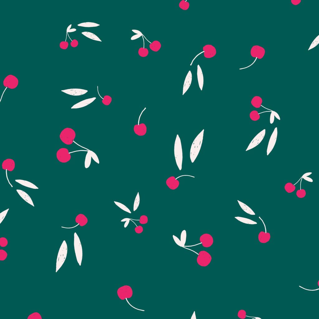 REMNANT 1 Metre - Lise Tailor - Clafoutis Cotton Sateen Fabric (with fault)