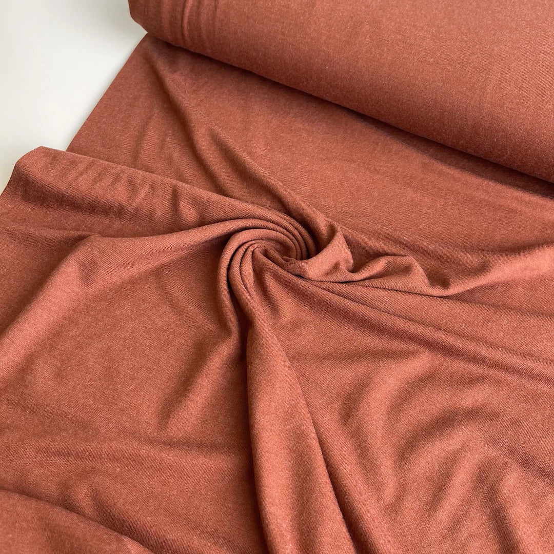 Sewing Kit -True Bias Nikko Kit with Allure Cinnamon Soft Single Knit Fabric