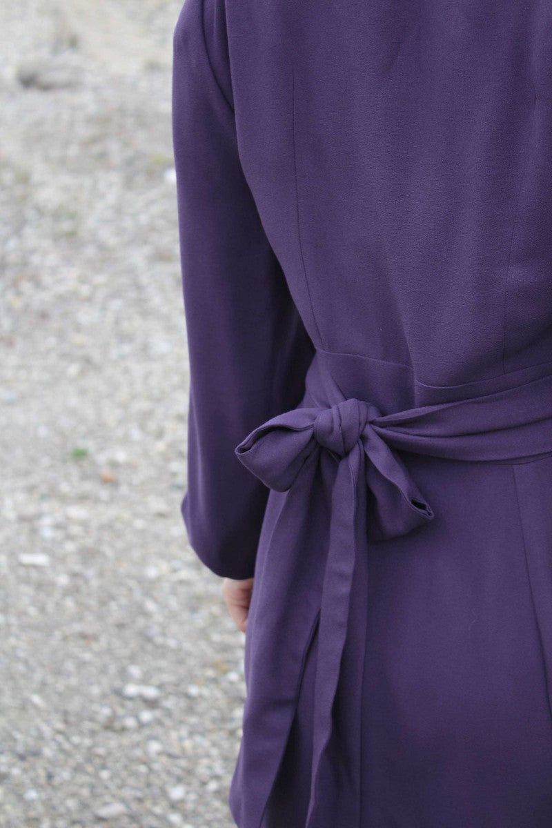 Églantine & Zoé - Violet Viscose Crepe Fabric