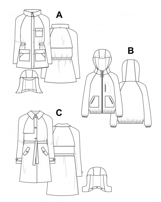 Pauline Alice - Serra Coat and Jacket Sewing Pattern