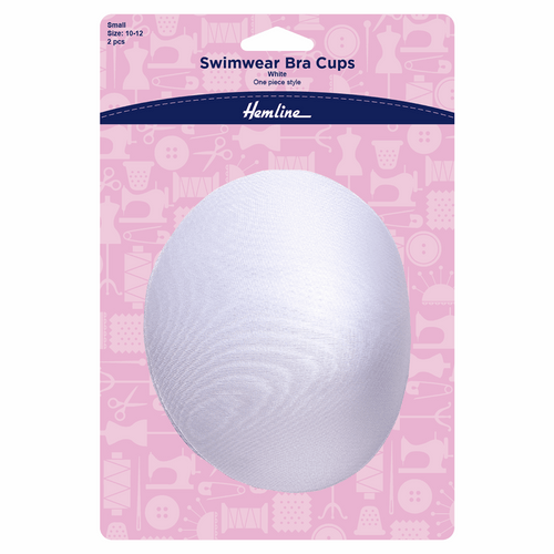 Swimwear Bra Cups - One Piece Style: White