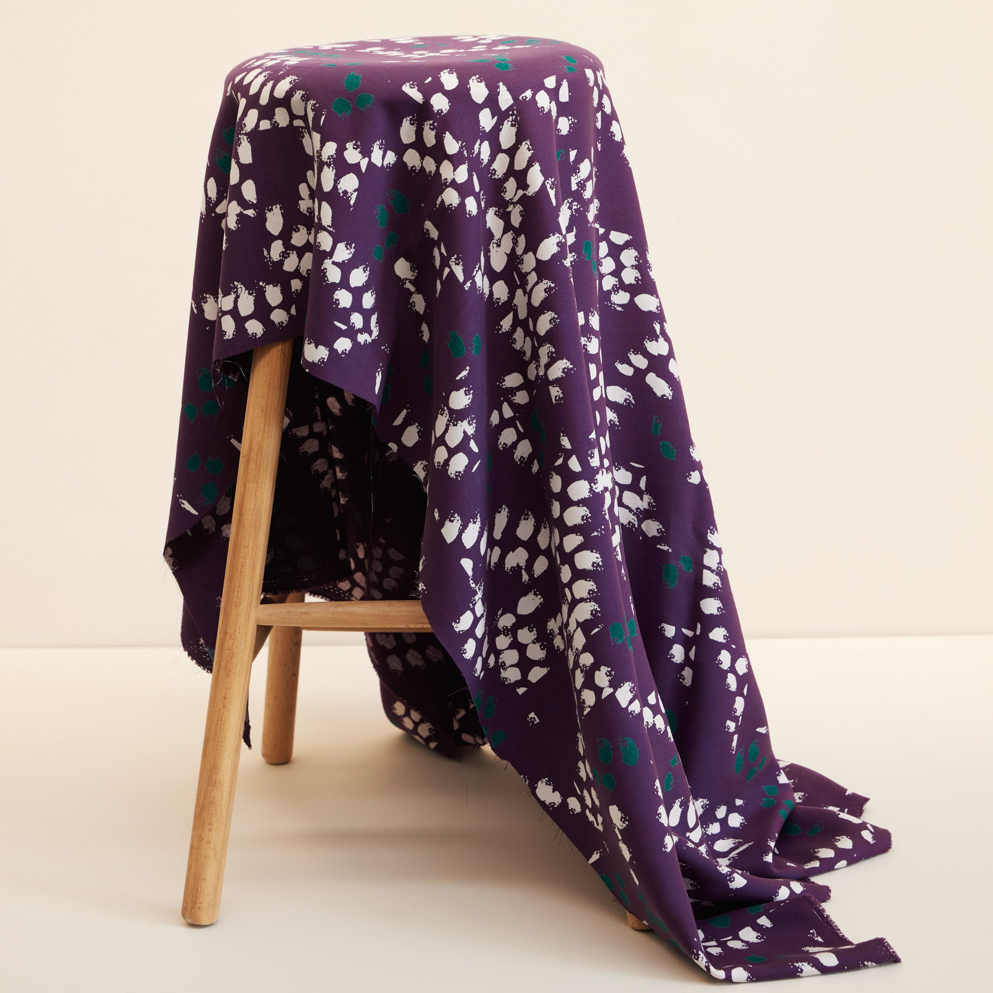 REMNANT 1.06 metres - Meet MILK - Whimsy Purple Night with TENCEL™ Lyocell fibres