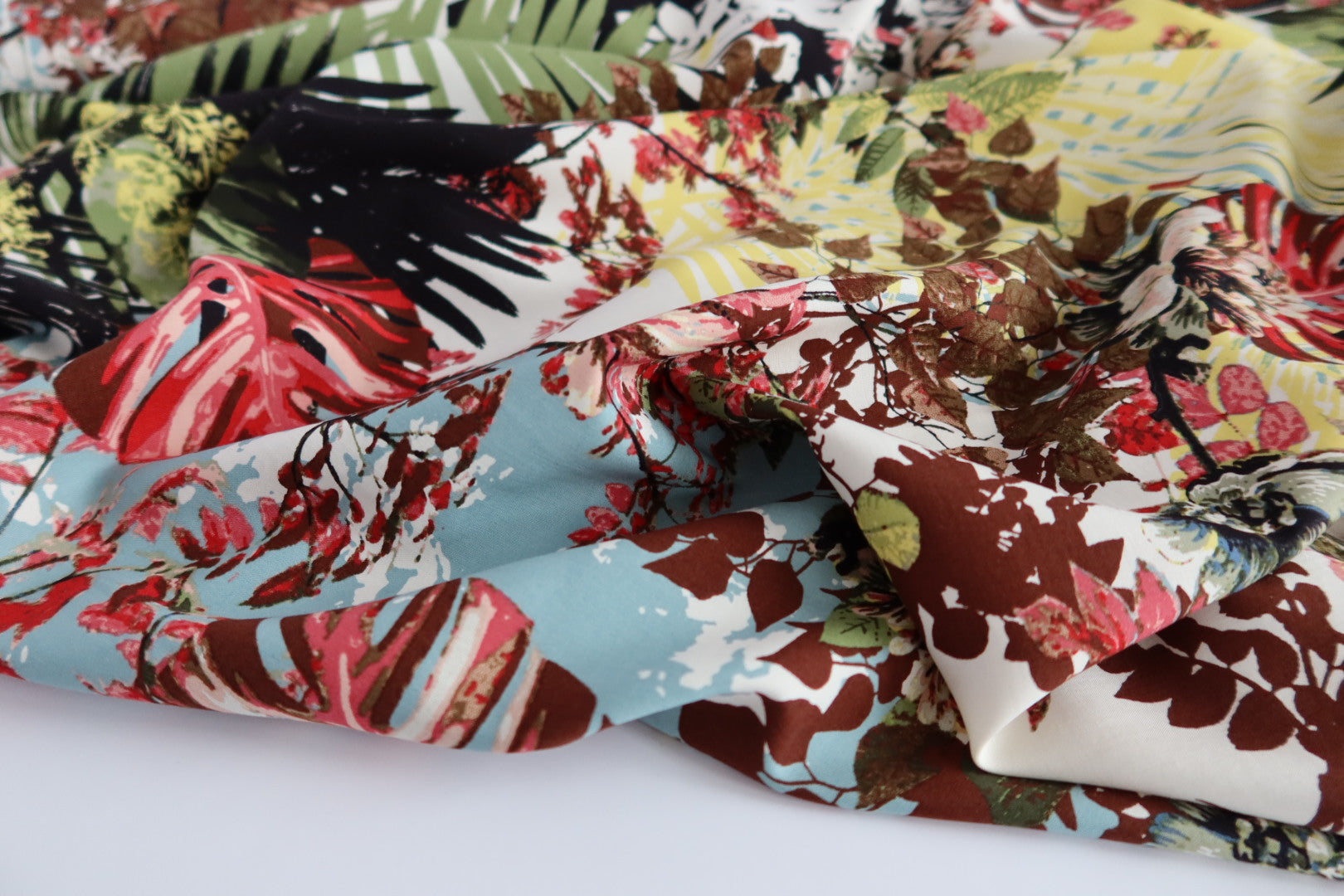 Ex-Designer Tropical Summer Viscose / Rayon Fabric