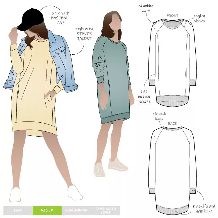 Style ARC - Anderson Knit Dress (Sizes 18 - 30)  Sewing Pattern