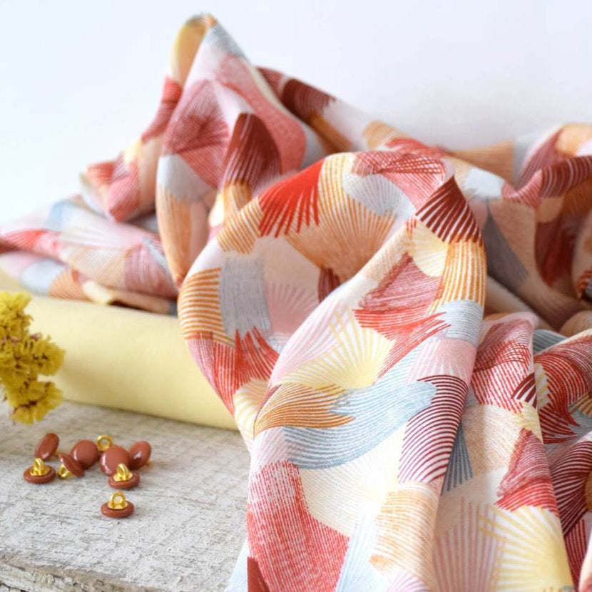 REMNANT 3.87 metres - Cousette - Kaleidoscope Spritz Viscose Fabric