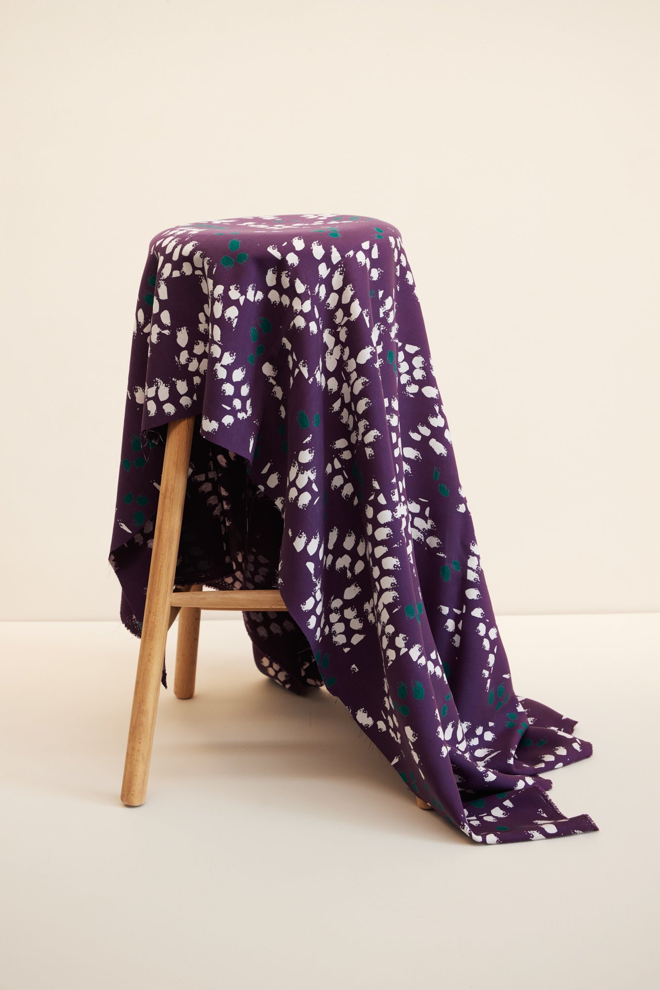 REMNANT 1.06 metres - Meet MILK - Whimsy Purple Night with TENCEL™ Lyocell fibres