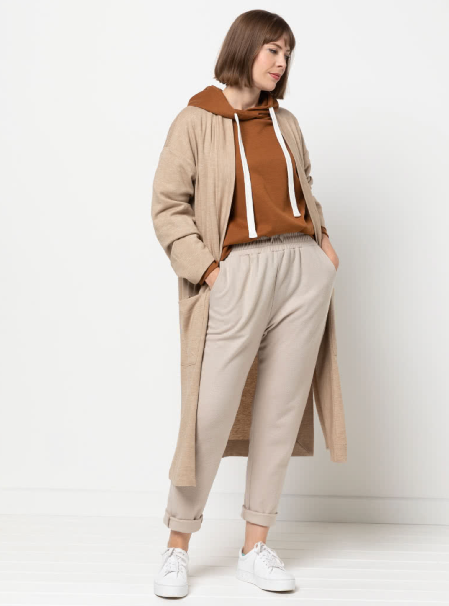 Style ARC - Sigrid Knit Coat (Sizes 18 - 30) Sewing Pattern