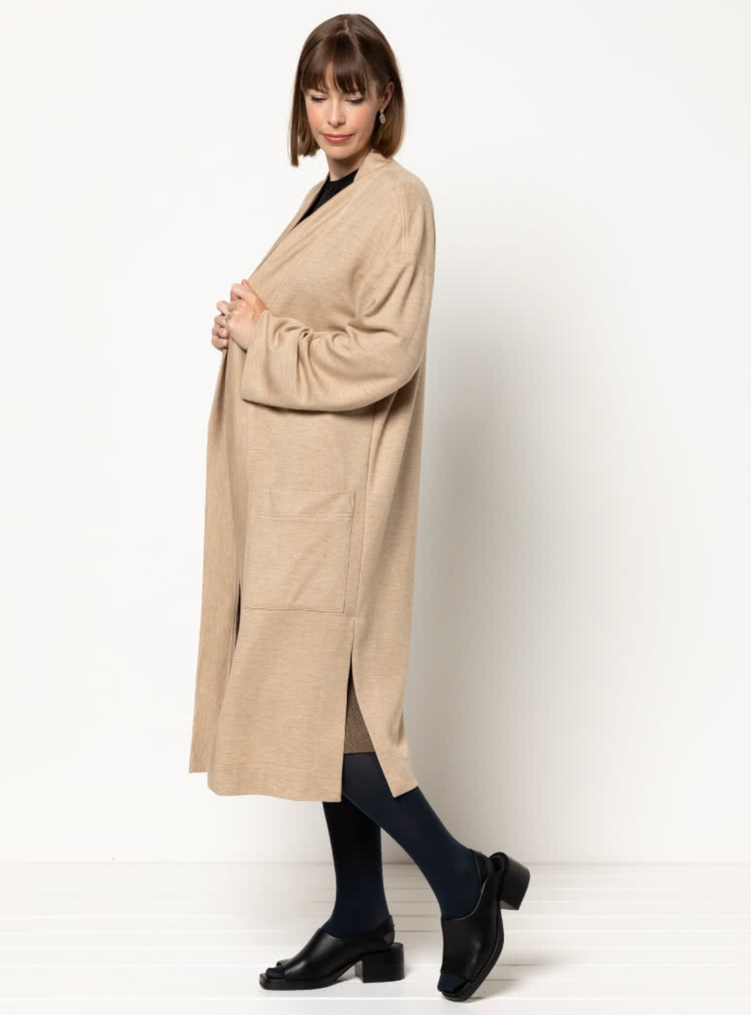 Style ARC - Sigrid Knit Coat (Sizes 18 - 30) Sewing Pattern