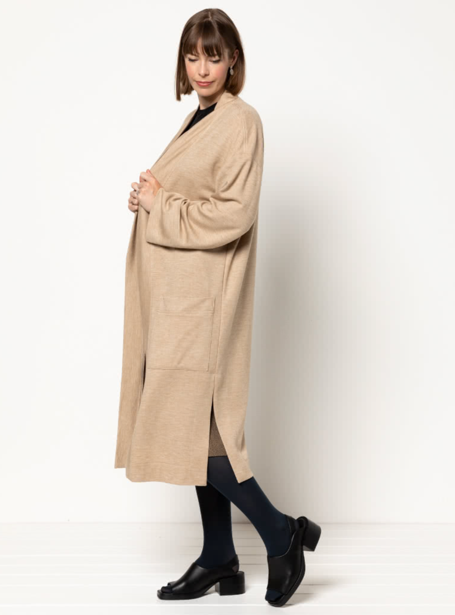 Style ARC - Sigrid Knit Coat (Sizes 18 - 30)  Sewing Pattern