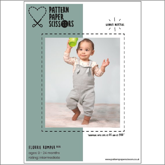 Pattern Paper Scissors - Florrie romper