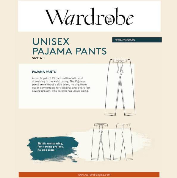 Wardrobe by Me - Pajama Pants - Trousers Sewing Pattern