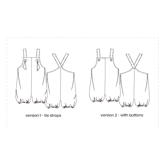 Pattern Paper Scissors - Florrie romper