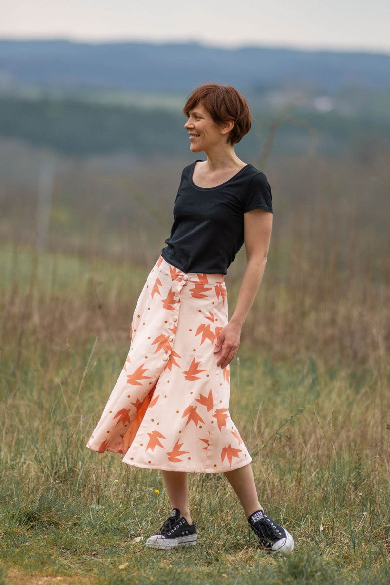Églantine & Zoé - Streli in Nude Viscose Poplin Fabric