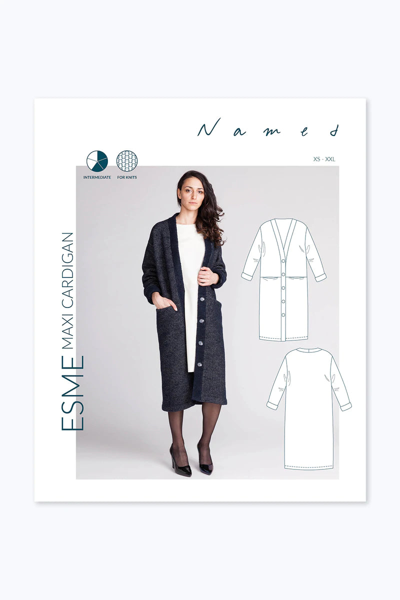 Named Clothing - ESME Maxi Cardigan Sewing Pattern