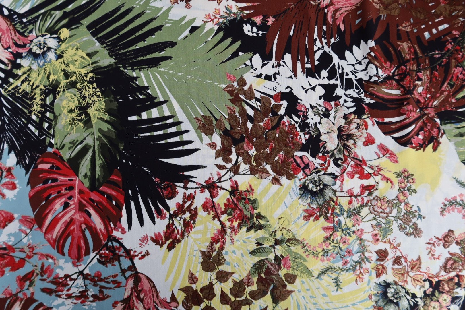 Ex-Designer Tropical Summer Viscose / Rayon Fabric