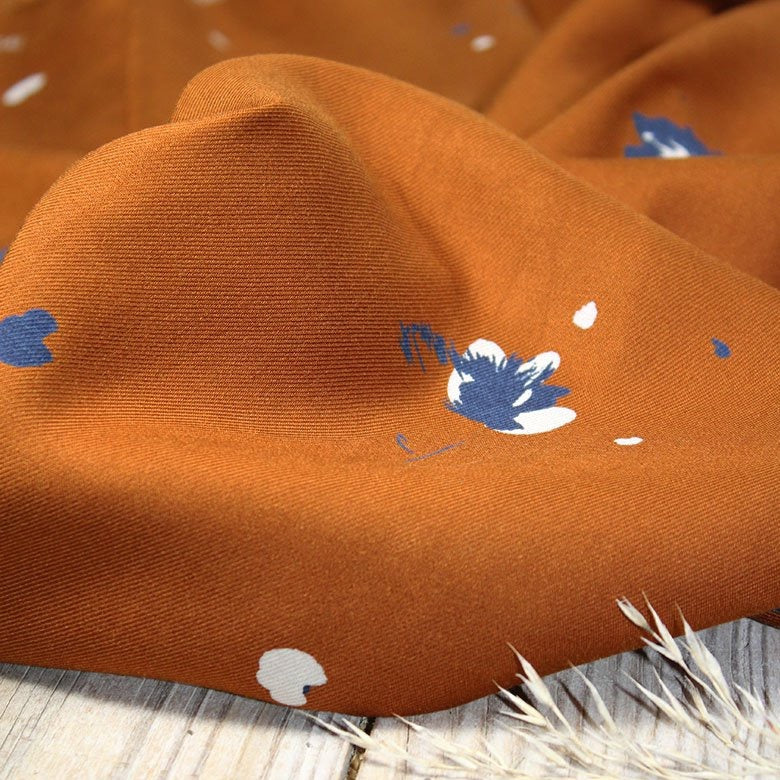 Églantine & Zoé - Windy Caramel Viscose Twill Fabric