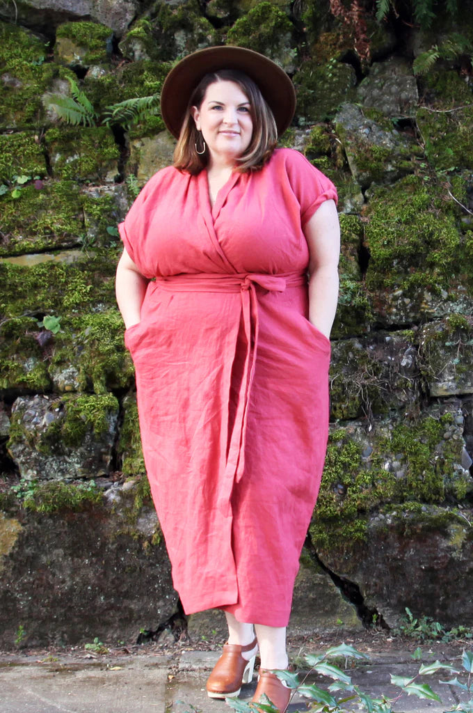 Sew House Seven - The Wildwood Curvy Wrap Dress Sewing Pattern 16-34