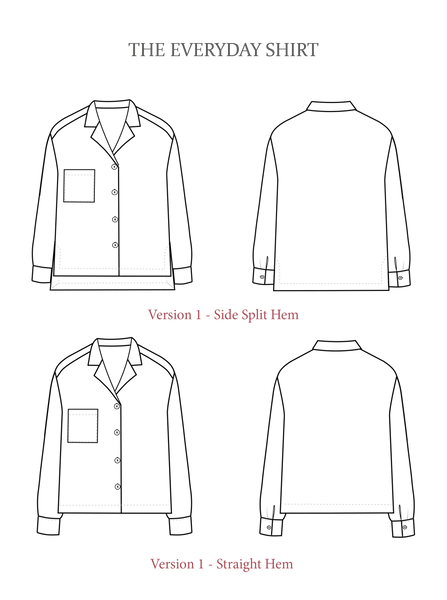 The Avid Seamstress THE EVERYDAY SHIRT - Sewing Pattern