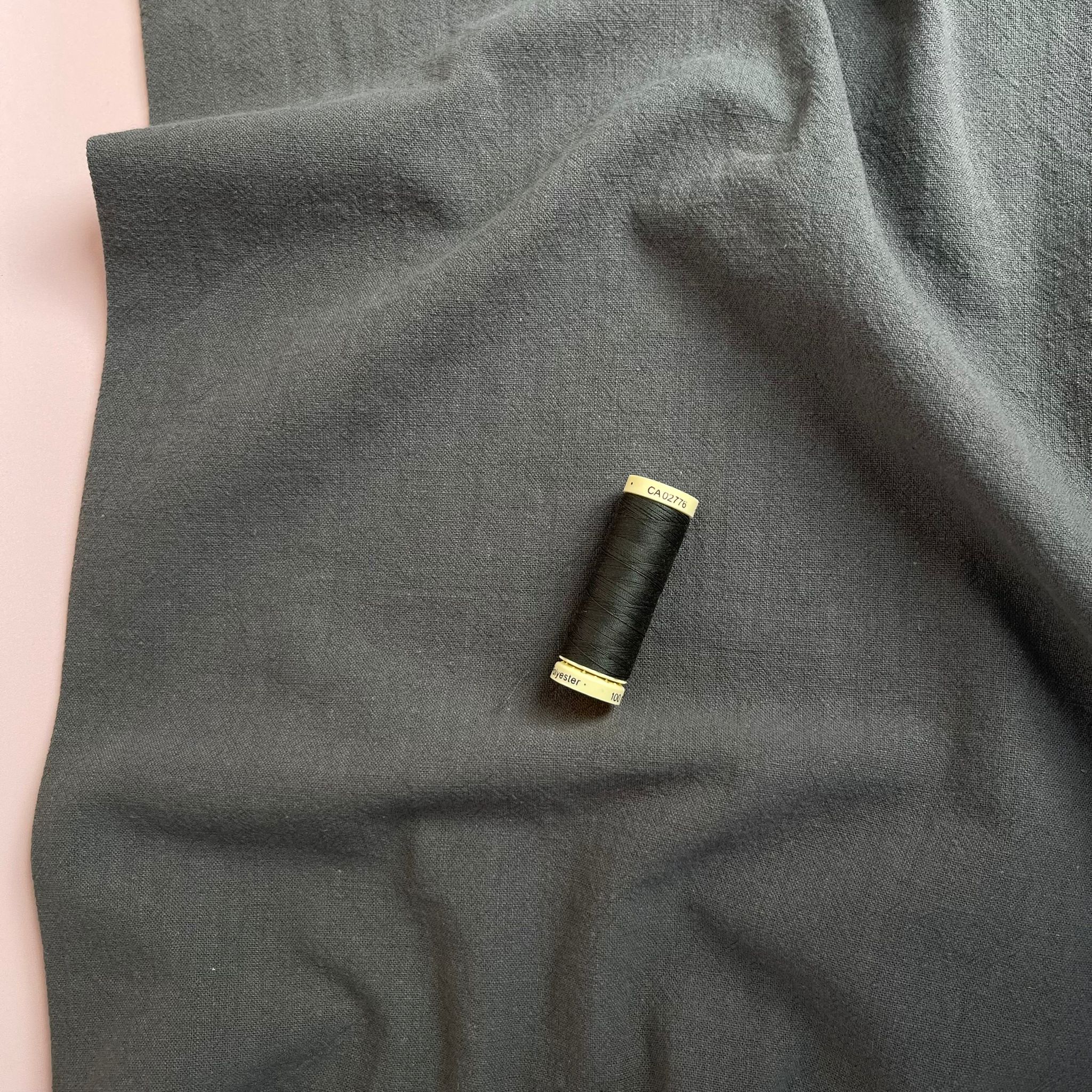 Vintage Khaki Green Washed Cotton