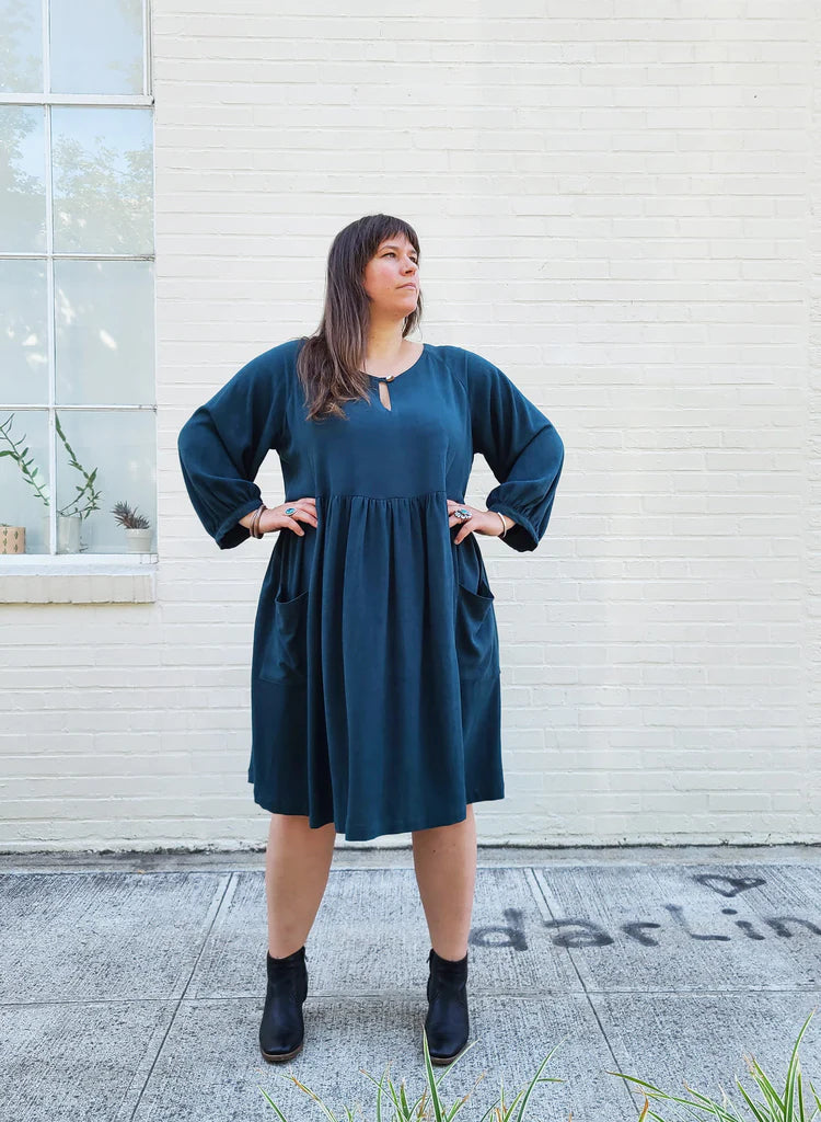 Sew House Seven - The Romey Gathered Dress and Top Curvy Fit Sewing Pattern 16-34