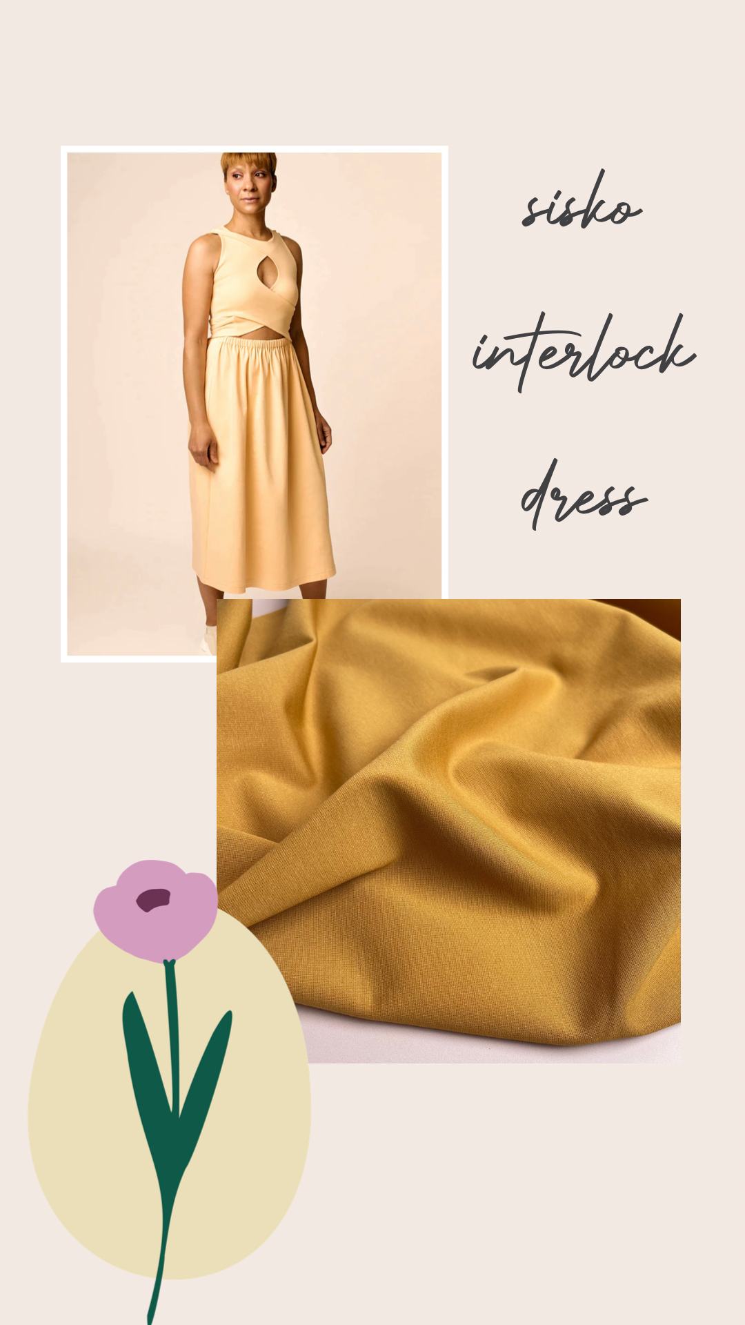 Mustard Viscose Ponte Roma Double Knit Fabric