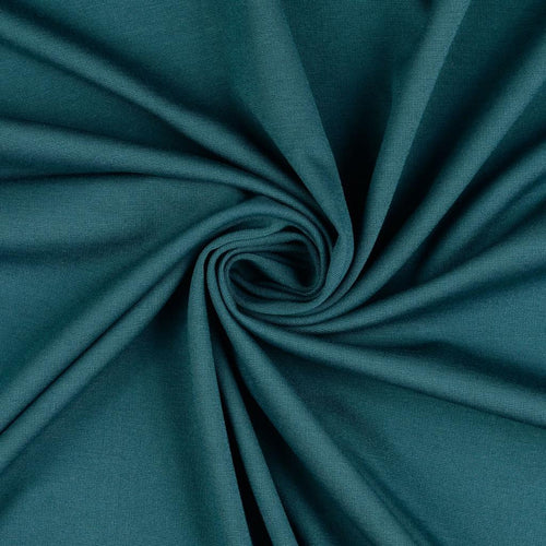 REMNANT 2 Metres - Forest Green Viscose Ponte Roma Double Knit Fabric