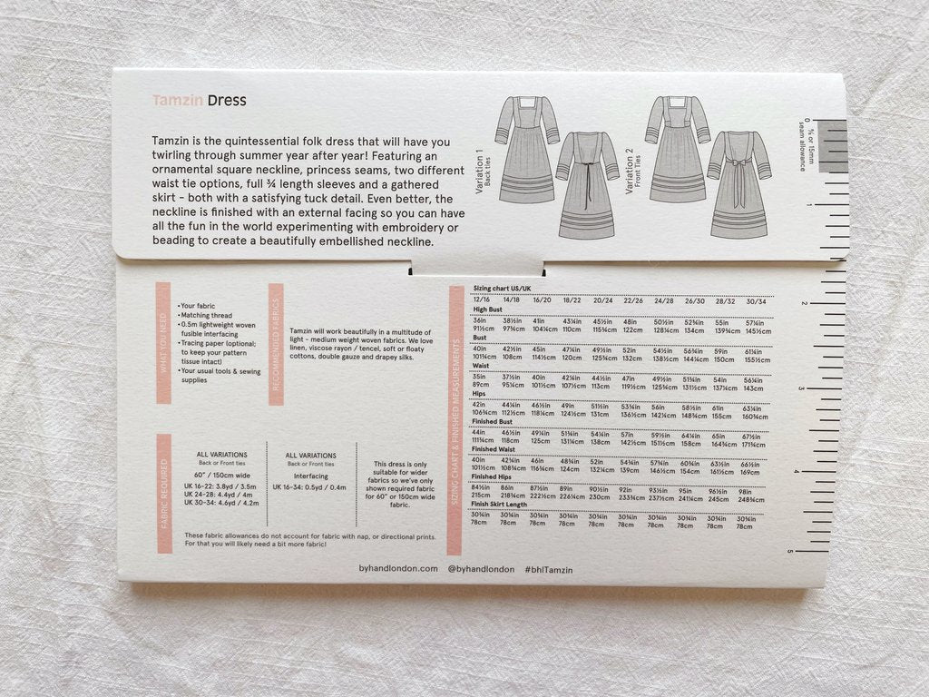 By Hand London - Tazmin Dress Sewing Pattern