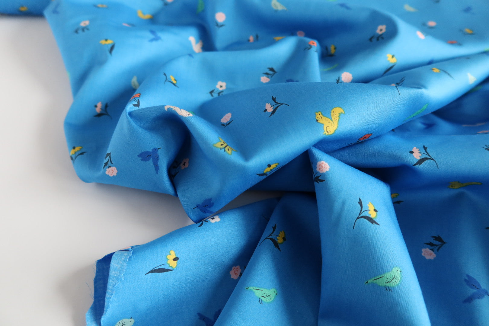 REMNANT 2.9 Metres - Cloud 9 Fabrics - Frolic From Wildflower Organic Cotton Sateen