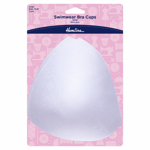 Swimwear Bra Cups - Bikini Style: White