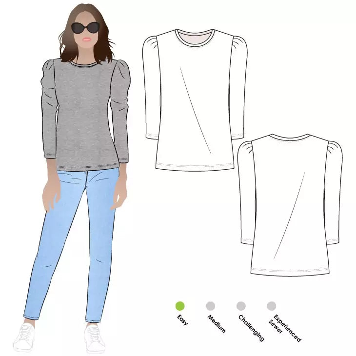 Style ARC - Emery Knit Top (Sizes 4-16) Sewing Pattern