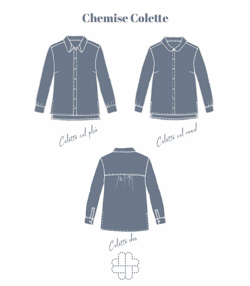 Cousette - Chemise Colette Shirt Sewing Pattern