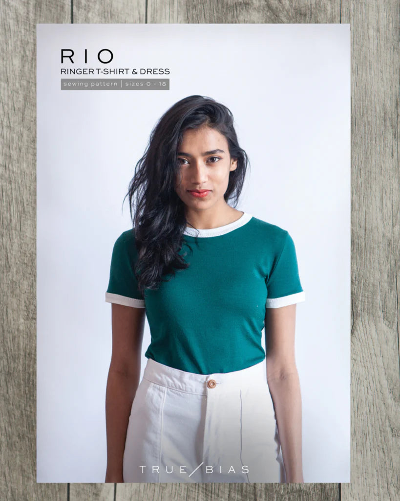 True / Bias - RIO Ringer T-Shirt and Dress Sewing Pattern