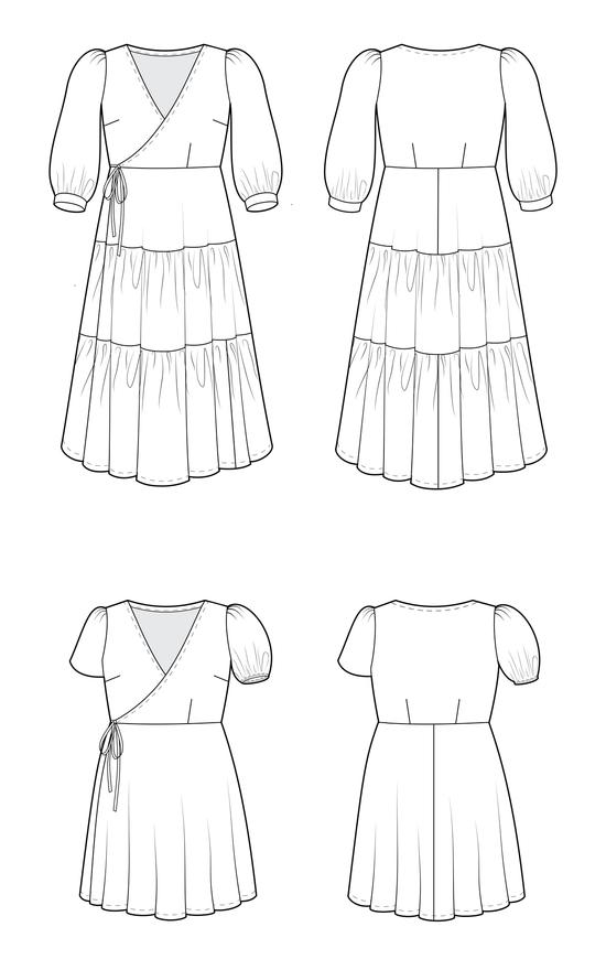 Cashmerette Roseclair Dress Sewing Pattern 0-16
