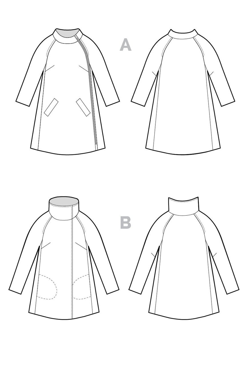 Closet Core - Clare Coat Sewing Pattern