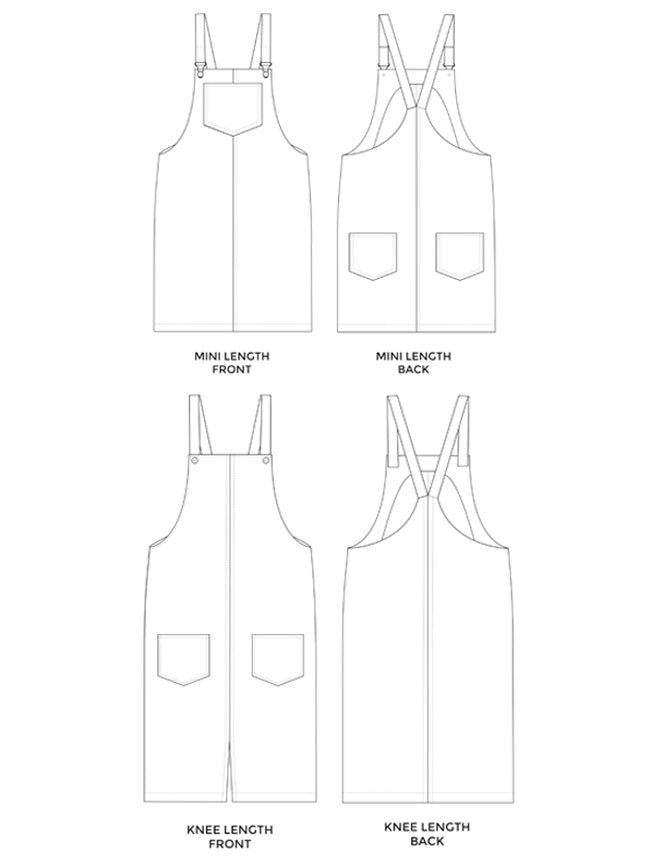 Tilly and the Buttons - Cleo Dungaree Dress Sewing Pattern