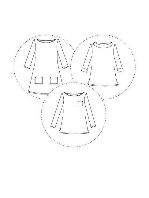 Tilly and the Buttons - Coco Knit Dress or Top Sewing Pattern