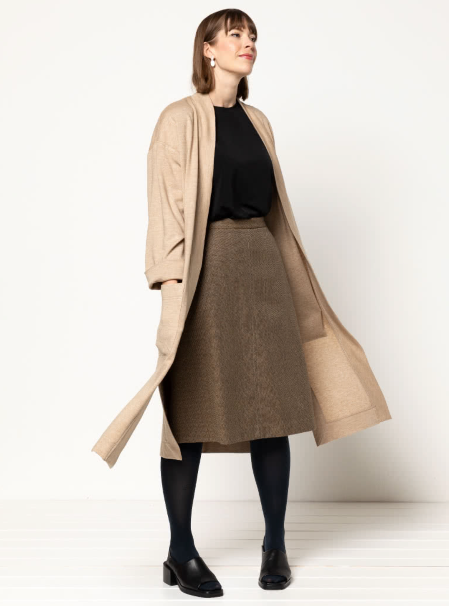 Style ARC - Sigrid Knit Coat (Sizes 18 - 30) Sewing Pattern