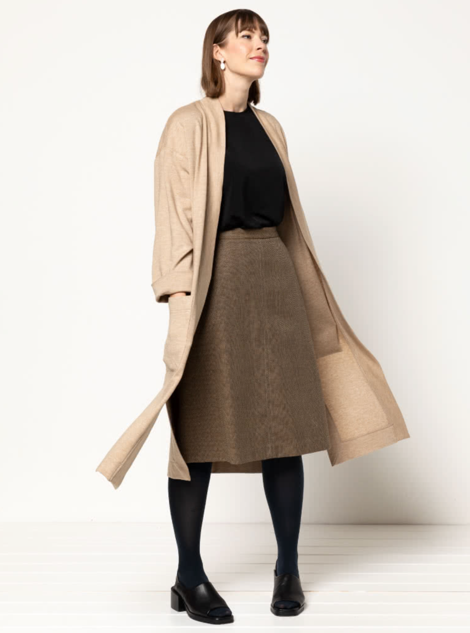 Style ARC - Sigrid Knit Coat (Sizes 18 - 30)  Sewing Pattern