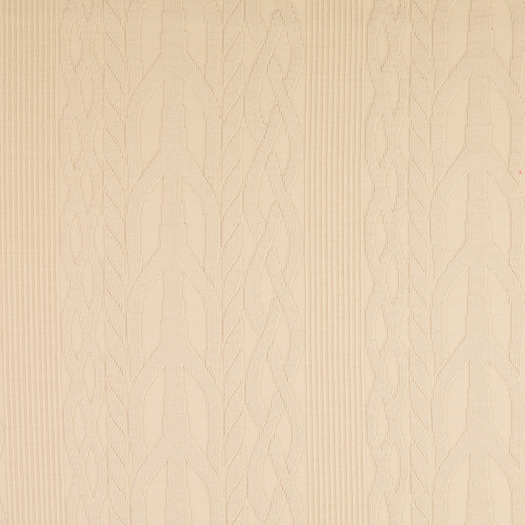 Cotton Cable Knit Fabric in Cream