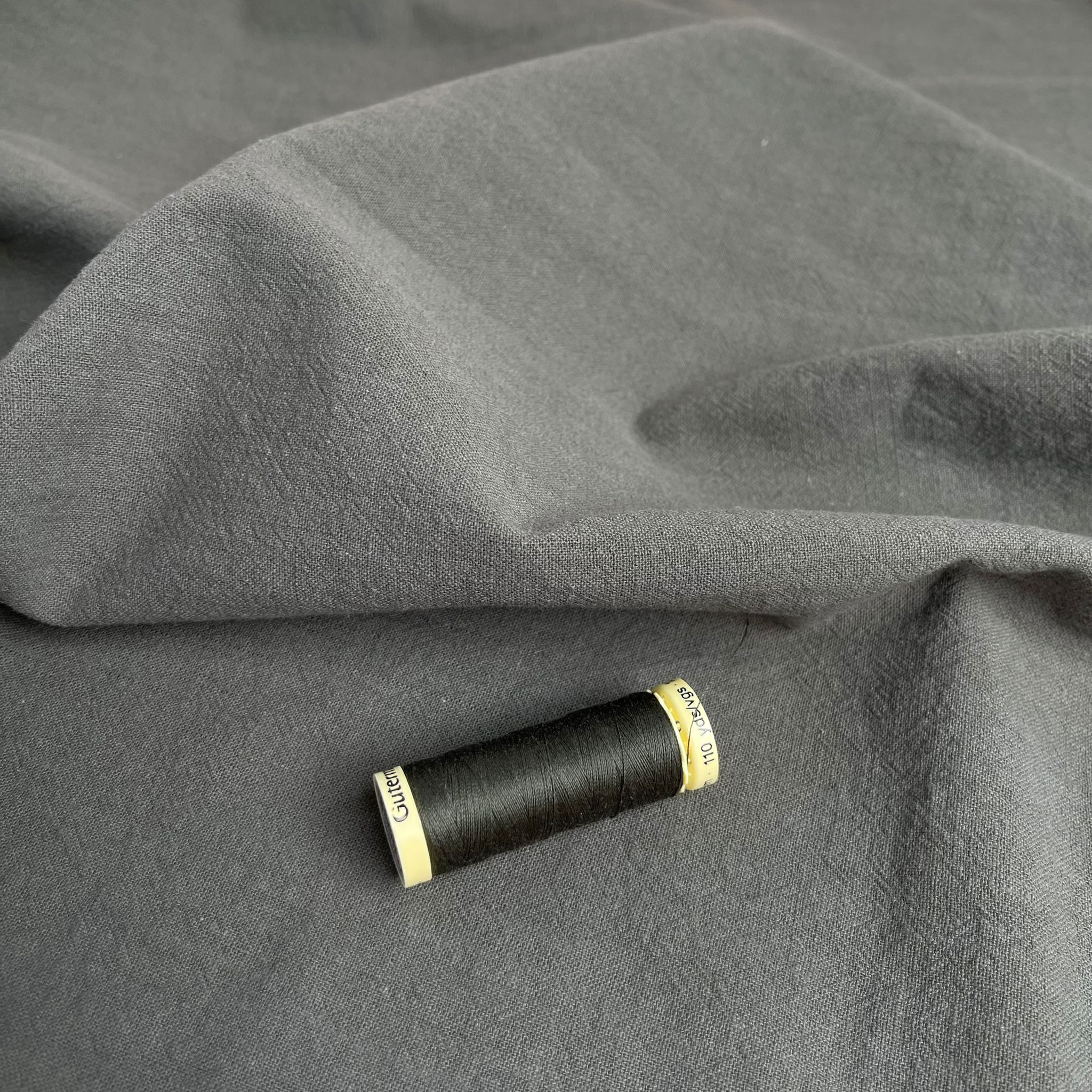 Vintage Khaki Green Washed Cotton