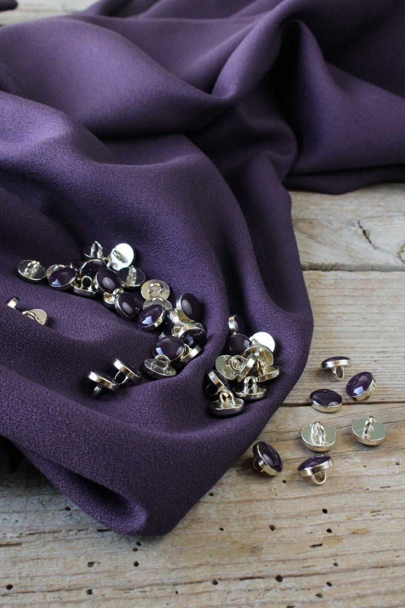 Églantine & Zoé - Violet Viscose Crepe Fabric