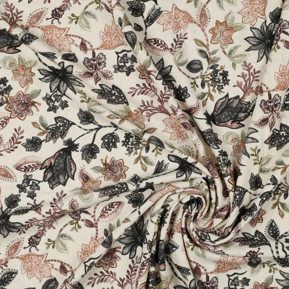 Henna Neutral Linen Cotton Jersey